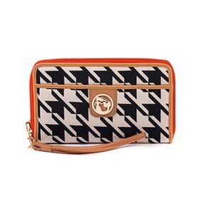 Spartina 449 Stoddard Houndstooth Wristlet Wallet‎ Clutch Organizer Travel Purse